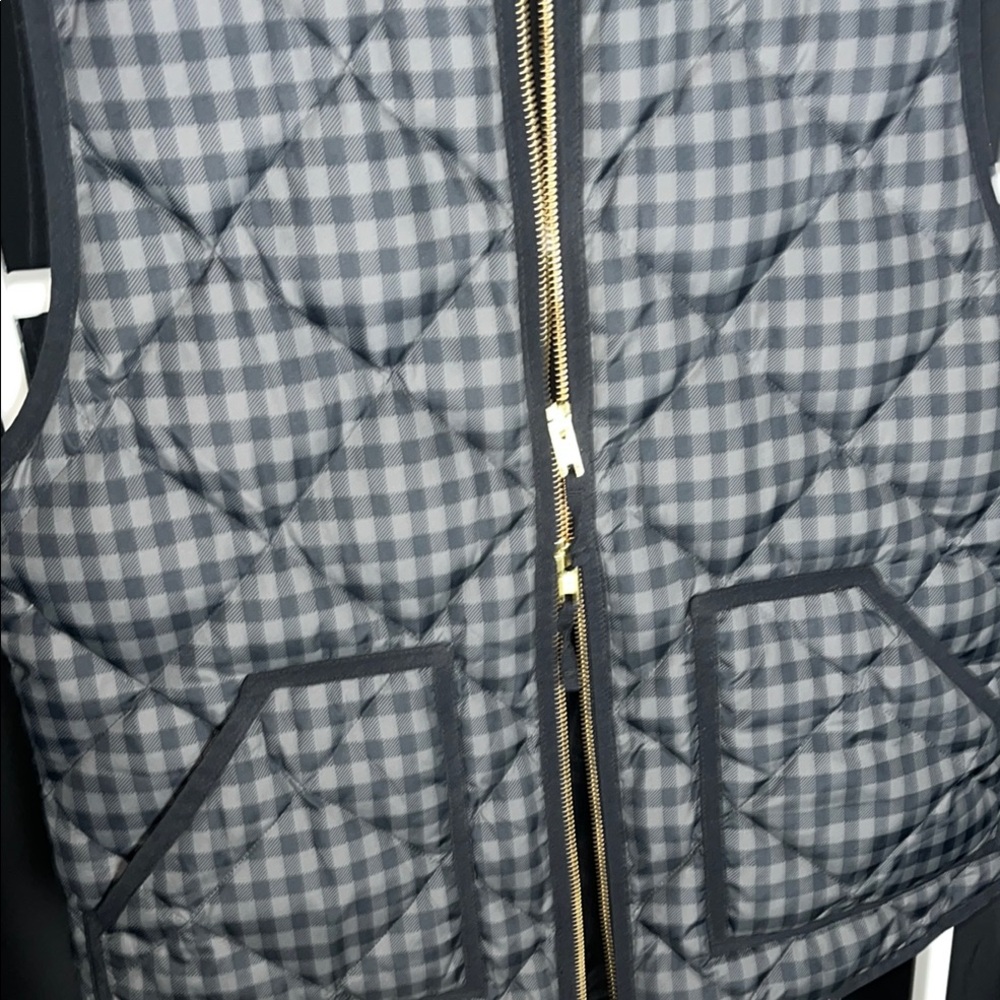 J.Crew ladies vest Down/Polly. Quilted Vest size S - Picture 5 of 7